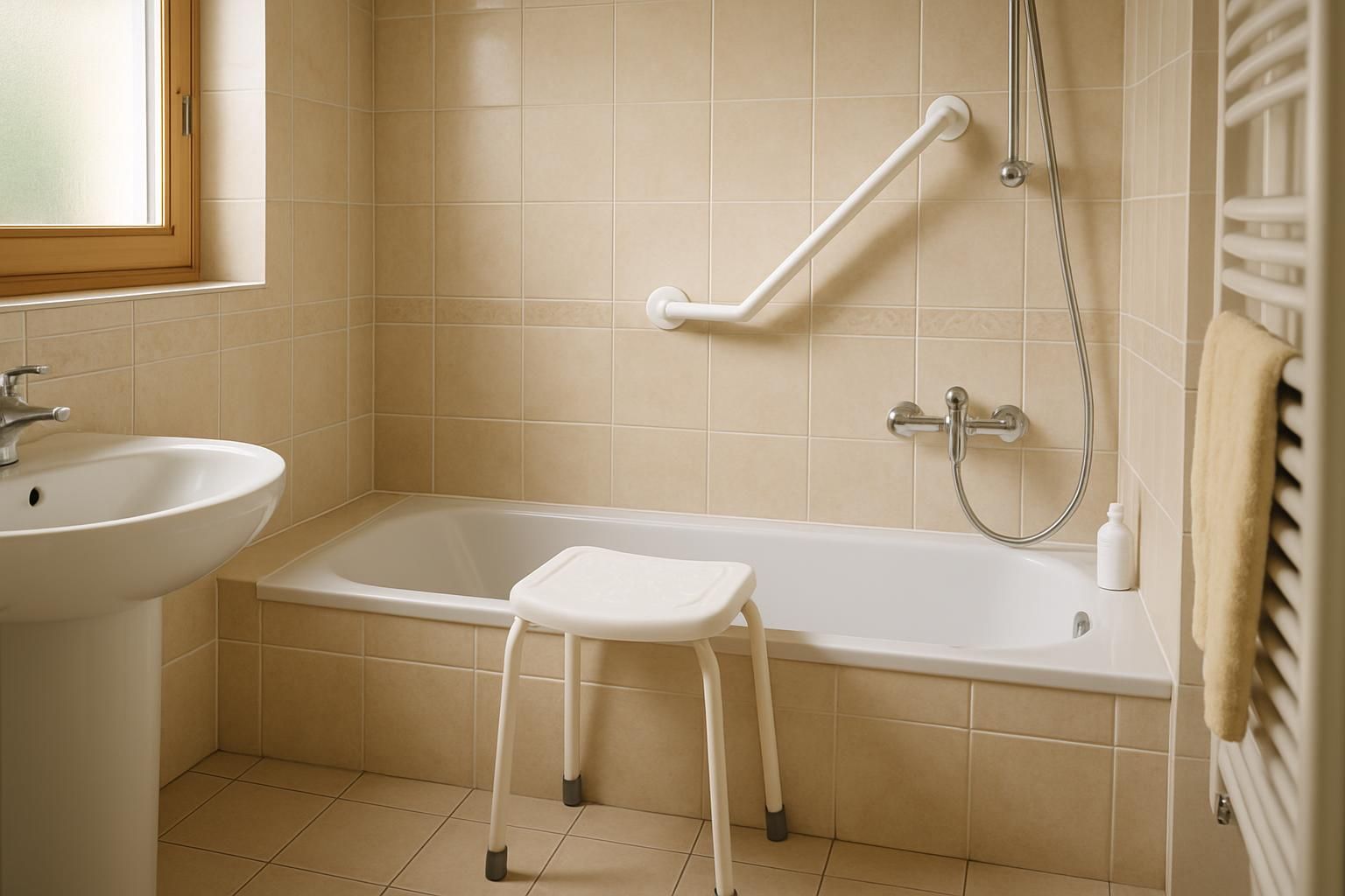 Sécuriser la salle de bain d’un parent âgé sans faire de travaux