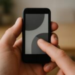 Téléphone à clapet avec écran tactile et touches physiques à côté d'un téléphone minimaliste, illustrant le dumbphone tactile